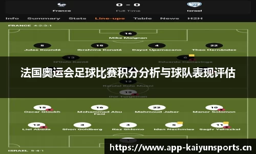 法国奥运会足球比赛积分分析与球队表现评估